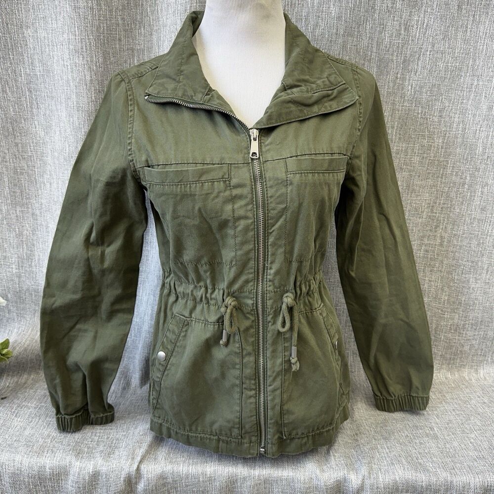 Old Navy Green Twill Utility Jacket Twilight Style Bella Swan PTP 18 XS